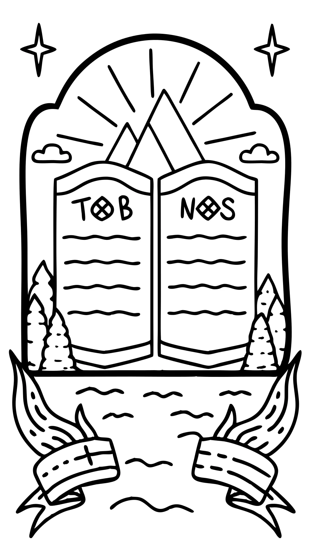 10 commandments coloring page